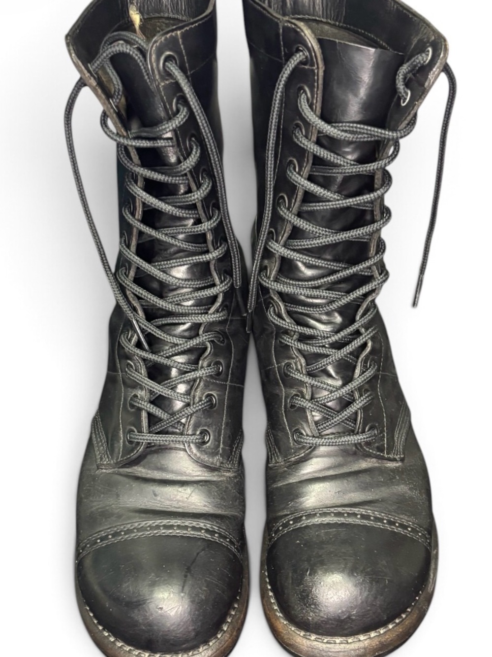 Vintage Black Corcoran Jump Boots Size 9 D Black Leather